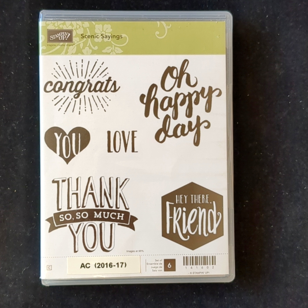 Scenic Sayings Stampin Up stamp set